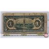 Image 6 : Dominion of Canada $1 Bill 1917 : ONE at right : Saunders #T-517658