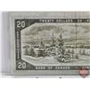 Image 6 : Canada $20 Bill 1954DF "Devil's Face" : Beattie/Coyne #EE1573447