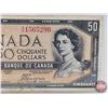 Image 2 : Canada $50 Bill 1954DF "Devil's Face" : Beattie/Coyne #AH1565280