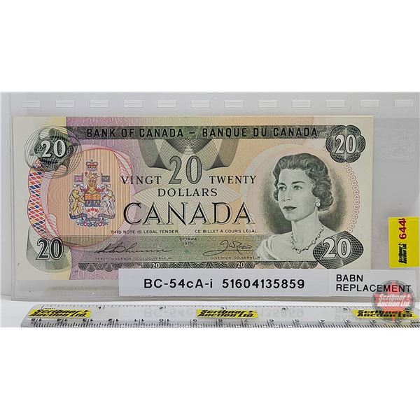 Canada $20 Bill 1979 : BABN Replacement : Thiessen/Crow #51604135859