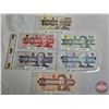 Image 1 : Canada Bills ~ Bird Series Collector Combo (6): - $100 Bill 1988 : Bonin/Thiessen #BJH4601306 - $50