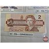 Image 5 : Canada Bills ~ Bird Series Collector Combo (6): - $100 Bill 1988 : Bonin/Thiessen #BJH4601306 - $50