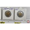 Image 3 : Canada $2 : Toonies (4) : 2005; 2006; 2008 Quebec City; 2011