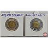 Image 2 : Canada $2 : Toonies (4) : 2012 HMS Shannon ; 2012 Security ; 2012 Security ; 2021