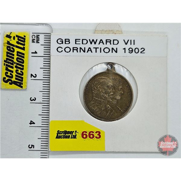 Great Britain 1902 King Edward VII Coronation Medalette