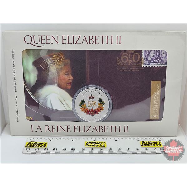 Queen Elizabeth II Diamond Jubilee Limited Edition 2012 Fifty-Cent Philatelic Numismatic Cover (Unop