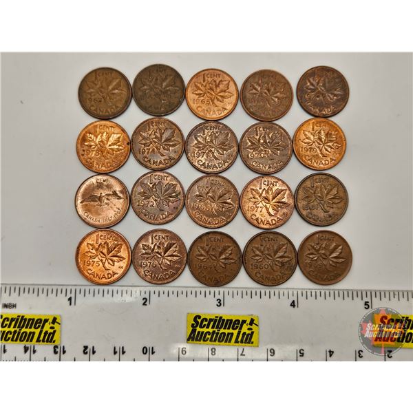 Canada One Cent (20): 1960 - 1979