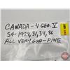 Image 6 : Canada Five Cent (4): 1929; 1931; 1934; 1936