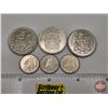 Image 1 : Canada Coins (6) Collector Combo : - (3) Ten Cent : 1970; 1970; 1970 - (3) Fifty Cent: 1969; 1978; 2