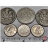 Image 3 : Canada Coins (6) Collector Combo : - (3) Ten Cent : 1970; 1970; 1970 - (3) Fifty Cent: 1969; 1978; 2