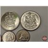 Image 4 : Canada Coins (6) Collector Combo : - (3) Ten Cent : 1970; 1970; 1970 - (3) Fifty Cent: 1969; 1978; 2