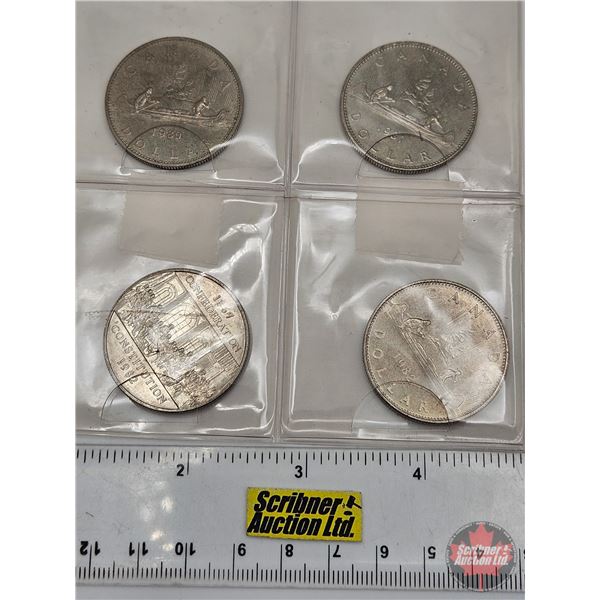 Canada One Dollar (4): 1980; 1981; 1982; 1982 Confederation