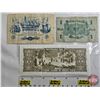 Image 5 : Foreign Bills (3): - Germany : 1 Mark 1914 - France : 1 Franc 1917 - Brazil : 5 Estados