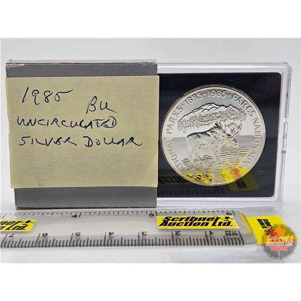 RCM Canada 1885-1985 National Parks Centennial : Uncirculated Silver Dollar