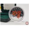 Image 2 : RCM 2001 Canadian $5 Coloured Silver Maple Leaf Autumn : 1oz Fine Silver Coin (COA not Issued) (.999
