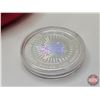 Image 3 : RCM 2001 Hologram Silver Maple Leaf Coin : Fine Silver $5 Coin : "Prosperity and beauty from the lan