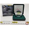 Image 1 : RCM Canada 2002 Anniversary Loon : Hologram Pure Silver Coin (COA #04216) (99.99%) (GST Exempt)