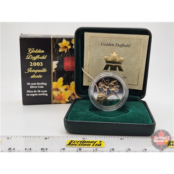 RCM Canada 2003 Golden Daffodil 50-Cent (COA #28902) (92.5%)