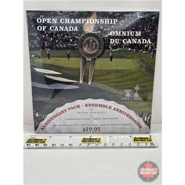 RCM Canada 2004 : Open Championship of Canada : Coin - Stamps - Divot Tool Set (Unopened)