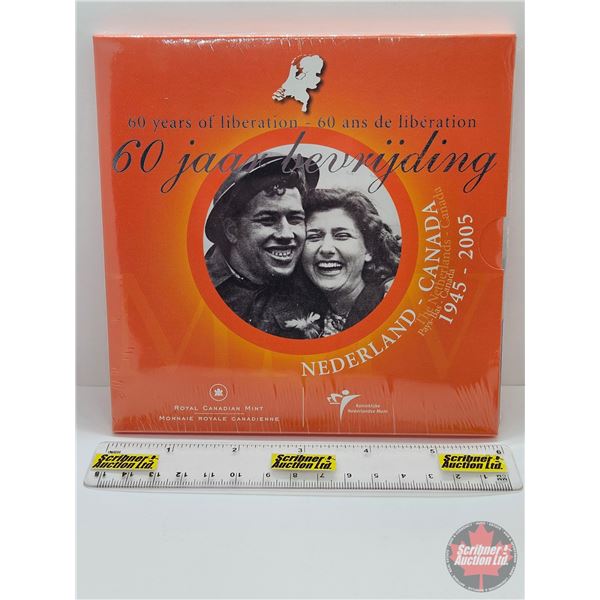 RCM 2005 The Liberation of the Netherlands : 60th Anniversary : Brilliant Uncirculated Coin Set ~ (1