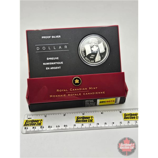 RCM Canada 2005 Proof Silver Dollar : Pride is in the Air ! (COA : 99.99%) (GST Exempt)