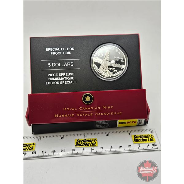 RCM Canada 2005 Special Edition Proof : $5 Silver Coin (COA #13425) (99.99%) (GST Exempt)