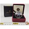 Image 1 : RCM Canada 2009 $20 Silver Coin : Crystal Snowflake (COA #08176 : 99.99% : Swarovski Elements) (GST 