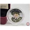 Image 2 : RCM Canada 2010 : $20 Fine Silver Coin : Water Lily (COA #03646) Swarovski Elements (99.99%) (GST Ex