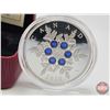 Image 2 : RCM Canada 2010 : $20 Silver Coin : Blue Crystal Snowflake (COA #3720) (Swarovski Elements) (99.99%)