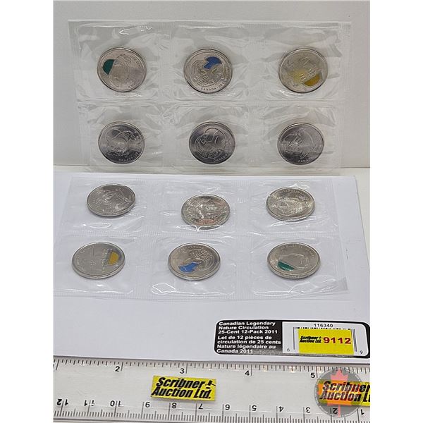 RCM Canadian 2011 Legendary Nature Circulation 25-Cent 12-Pack