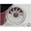 Image 2 : RCM Canada 2011 $3 Fine Silver Coin : Birthstone : February (COA : 99.99%) Swarovski Element (GST Ex
