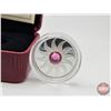 Image 2 : RCM Canada 2011 $3 Fine Silver Coin : Birthstone : October (COA : 99.99%) Swarovski Element (GST Exe