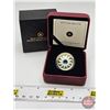 Image 1 : RCM Canada 2011 $3 Fine Silver Coin : Birthstone : December (COA : 99.99%) Swarovski Element (GST Ex