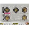 Image 1 : RCM Canada 2012 Toonies : HMS Shannon Circulation Coin : 5-Pack (Consignor Tag: Double Die Obverse)