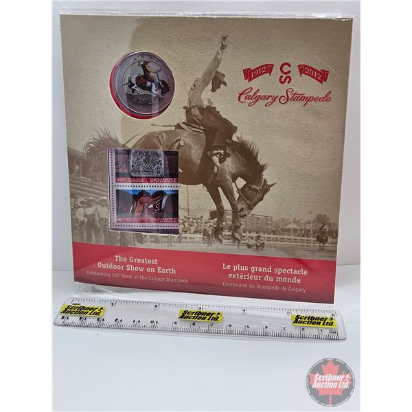 RCM Canada 2012 : Calgary Stampede : 25-Cent Coin & Stamp Set (Unopened)