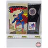 Image 1 : RCM Canada 2013 Fifty-Cent : 75th Anniversary of Superman™: Secret Origins : Coin and Stamp