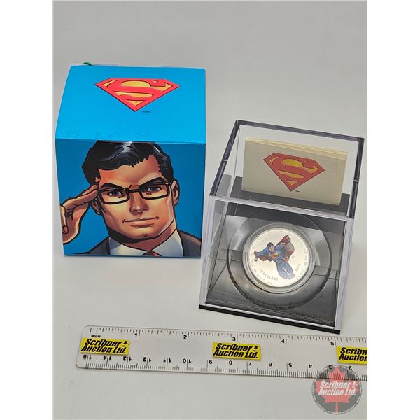RCM Canada 2013 $15 Fine Silver Coin : 75th Anniversary of Superman™ Modern Day (COA #08834