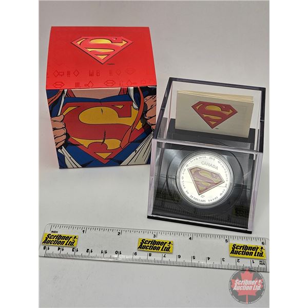 RCM Canada 2013 $20 Fine Silver Coin : 75th Anniversary of Superman™ The Shield (COA #05799
