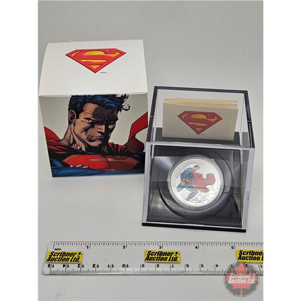 RCM Canada 2013 $20 Fine Silver Coin : 75th Anniversary of Superman™ Man of Steel (COA #050