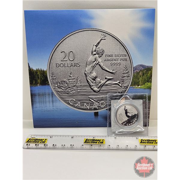 RCM Canada 2014 $20 Fine Silver : Summertime (Fine Silver 99.99%) (GST Exempt)