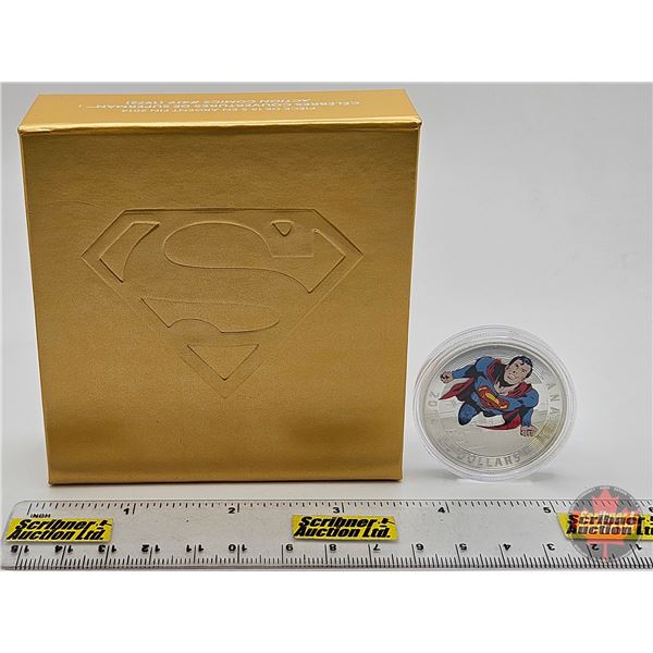 RCM Canada 2014 $15 Fine Silver Coin : Iconic Superman™ Comic Book Covers : Action Comics #