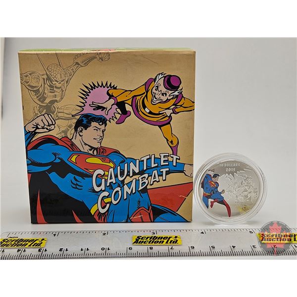 RCM Canada 2015 $10 Fine Silver Coin : DC Comics™ Originals : Gauntlet (COA #03477) (99.99%