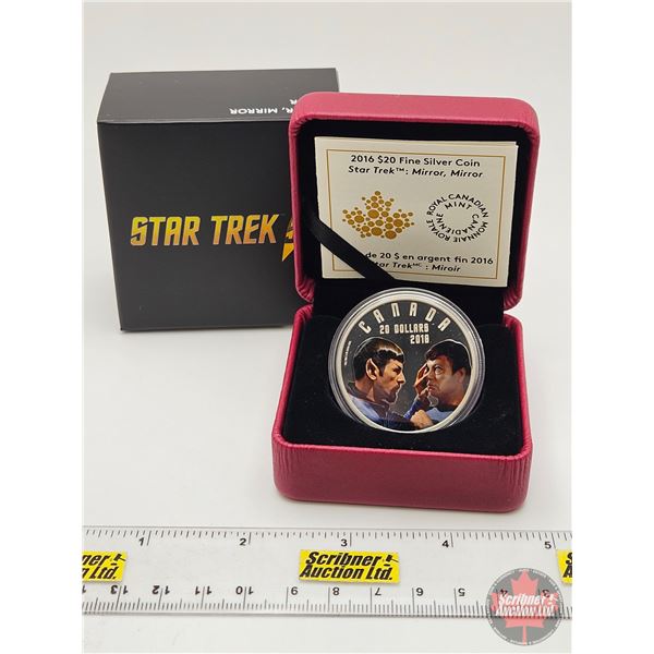 RCM Canada 2016 $20 Fine Silver Coin : Star Trek™ Mirror Mirror (COA #04085) (99.99%) (GST 