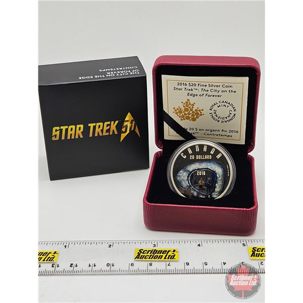 RCM Canada 2016 $20 Fine Silver Coin : Star Trek™ The City on the Edge of Forever (COA #072