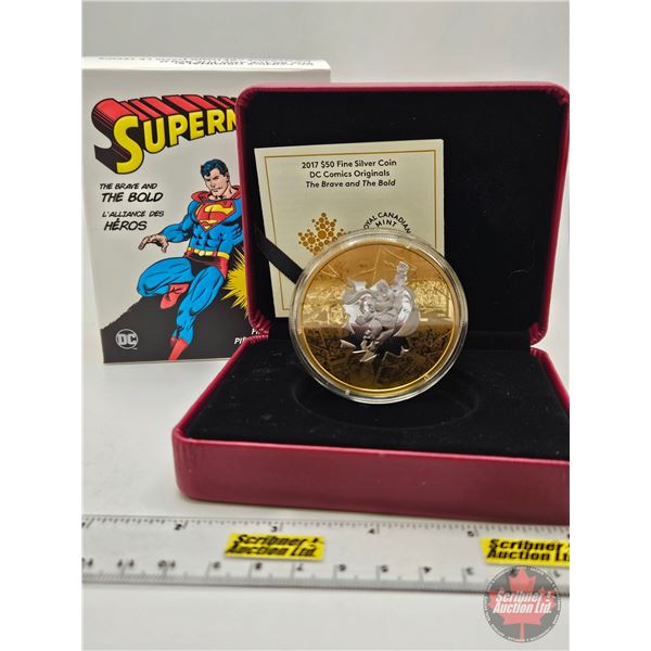 RCM Canada 2017 $50 Fine Silver Coin : DC Comics™ Originals : The Brave and The Bold (COA #