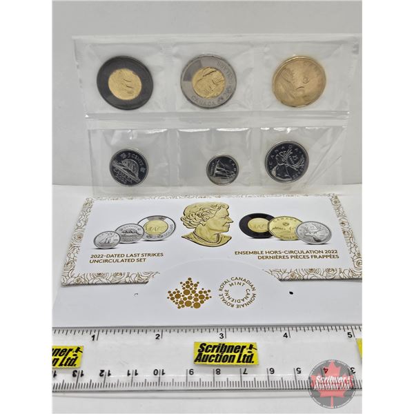 RCM Canada Uncirculated Year Set 2022 : Dated Last Strikes