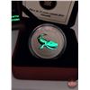 Image 3 : RCM Canada 2014 : 25-Cent Coloured Coin : Prehistoric Creatures : Tiktaalik (COA #20196) (Glow in th