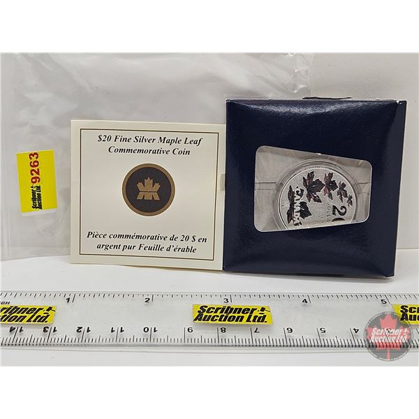 RCM Canada 2011 $20 Fine Silver Maple Leaf Commemorative Coin (COA 99.99%) (GST Exempt)