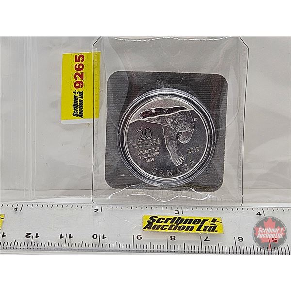 RCM Canada 2012 $20 Fine Silver Coin : Polar Bear (99.99%) (No COA) (GST Exempt)