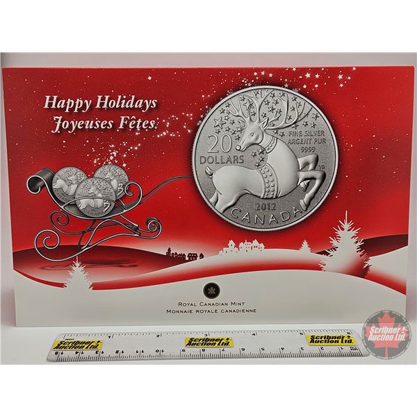 RCM Canada 2012 $20 Fine Silver : Magical Reindeer (99.99%) (GST Exempt)